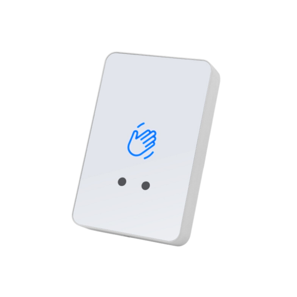 Botón No Touch Plástico Blanco - ACD Tech Ecuador